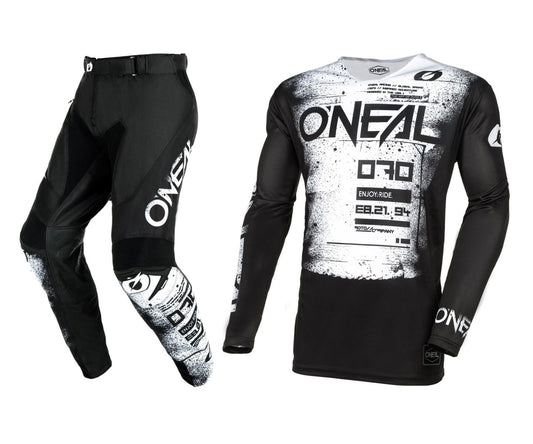 O'Neal 2024 Mayhem Scarz Jersey Pant Combo - Black/White