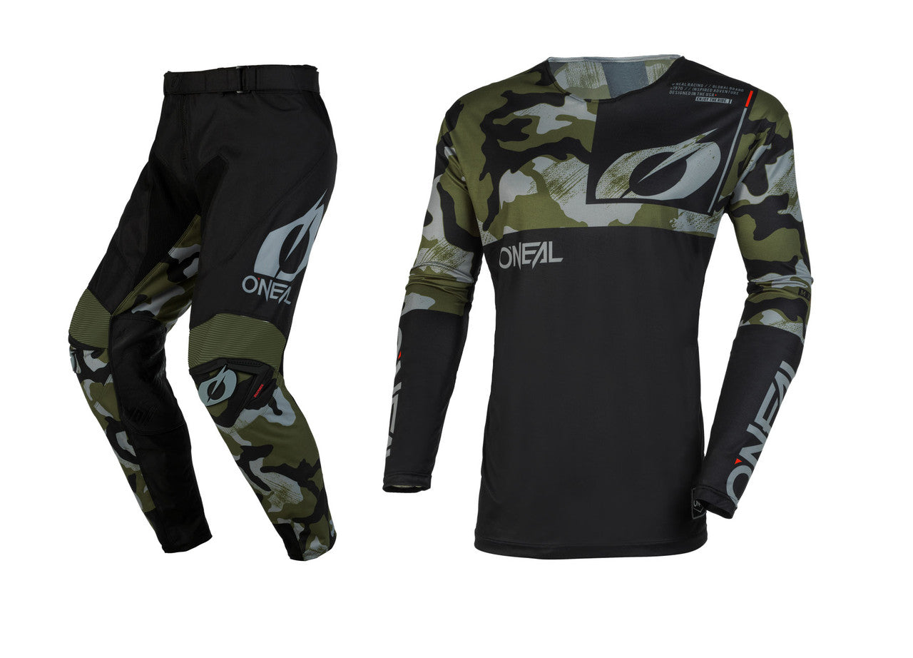 O'NEAL 2023 Youth Mayhem Camo Jersey Pant Combo Black/Green