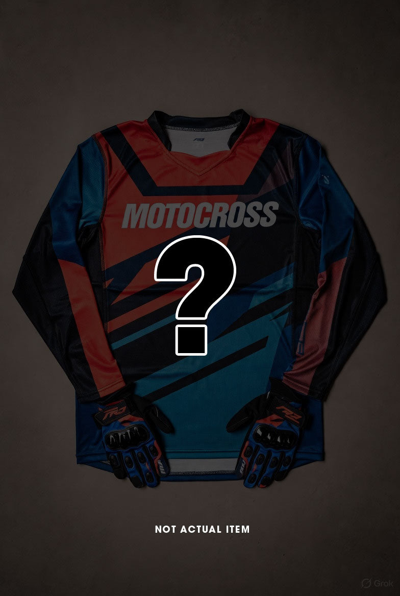 Mystery Adult Mens Motocross Jersey and MX Gloves Combo