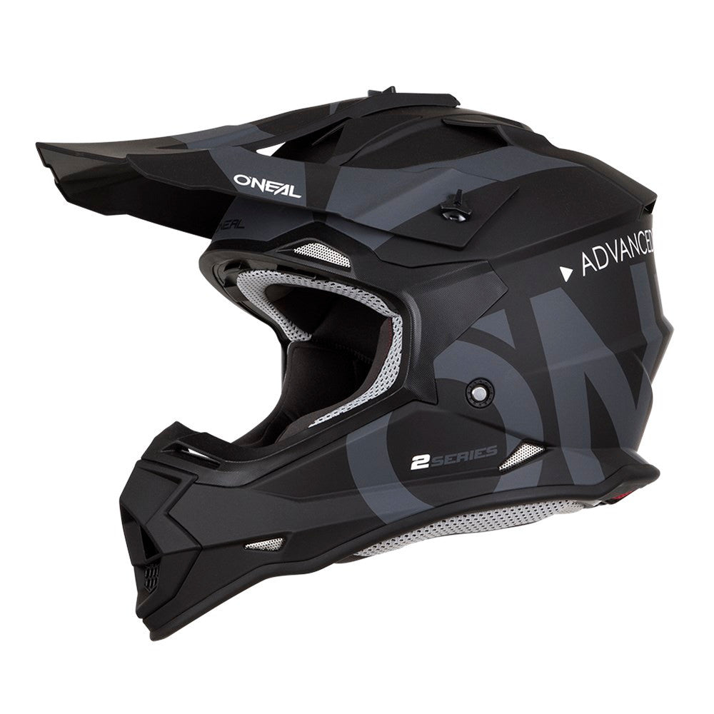 O'Neal 2024 2 Series Slick Helmet and Goggle Combo Black/Grey