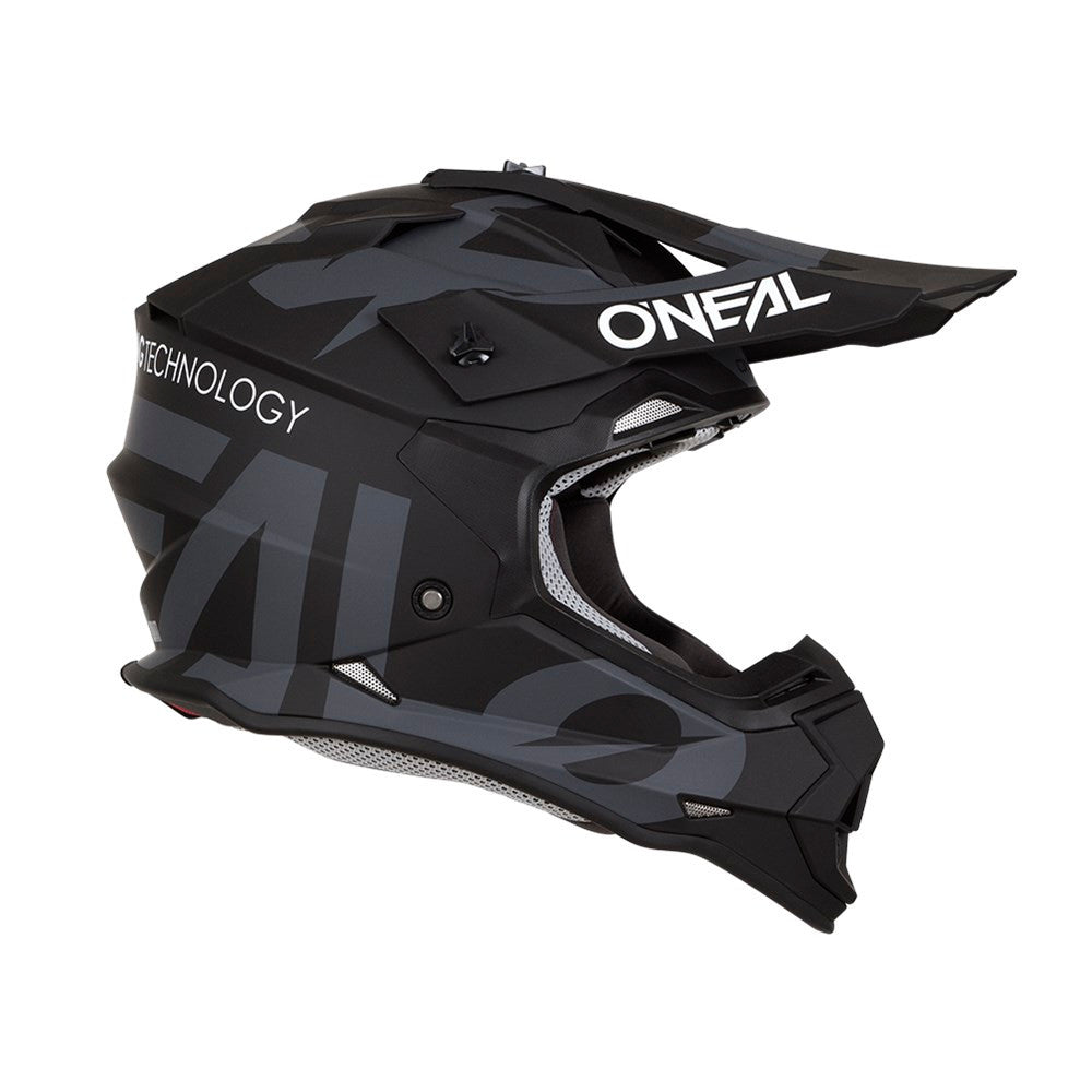 O'Neal 2024 2 Series Slick Helmet and Goggle Combo Black/Grey