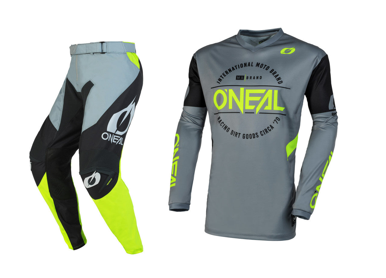 O'NEAL 2023 Element Brand Jersey Mayhem Pant Combo Gray/Neon