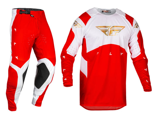 FLY Racing 2024 Limited Edition Evolution DST Podium Jersey Pant Combo - Red/White/Red