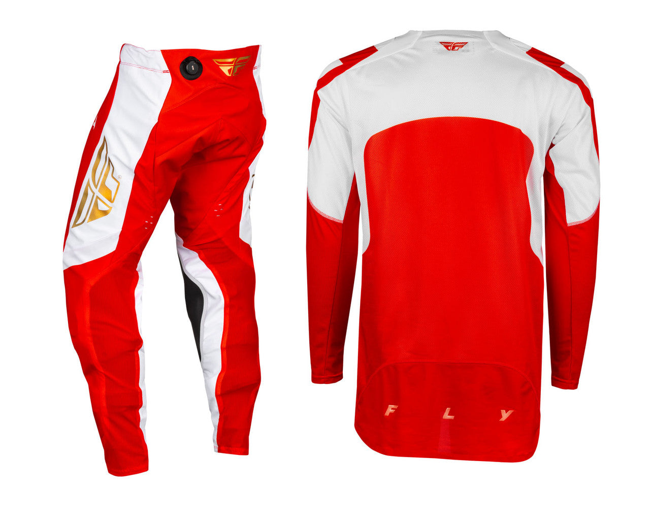 FLY Racing 2024 Limited Edition Evolution DST Podium Jersey Pant Combo - Red/White/Red