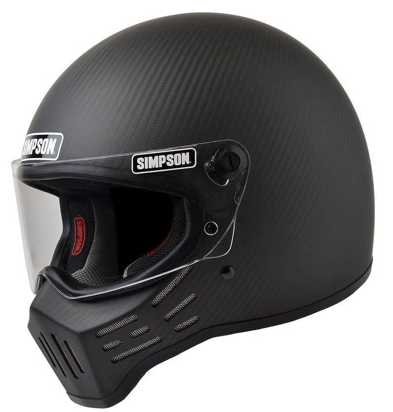 Simpson M30 Helmet Satin Carbon Fiber