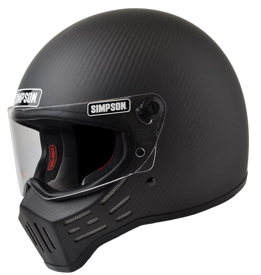 Simpson M30 Helmet Satin Carbon Fiber