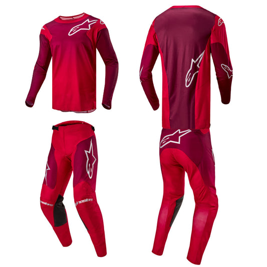Alpinestars Racer Hoen MX Jersey Pant Combo Mars Red Burgundy