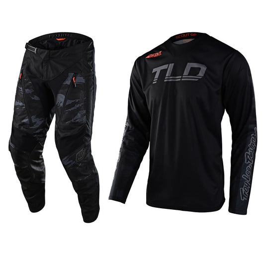 Troy Lee Designs 2023 Scout GP Jersey Pant Combo Brushed Camo Black