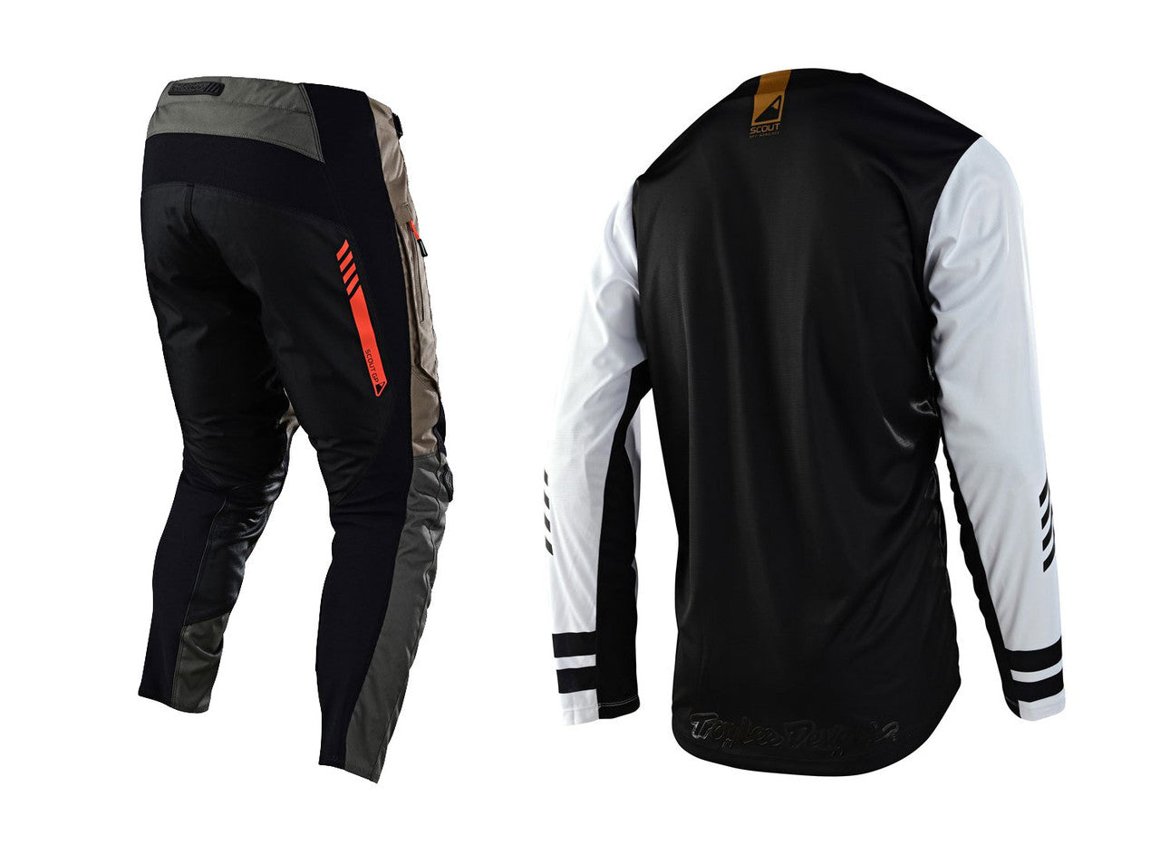 Troy Lee Designs 2023 Scout GP Ride On Jersey Pant Combo - Black/White