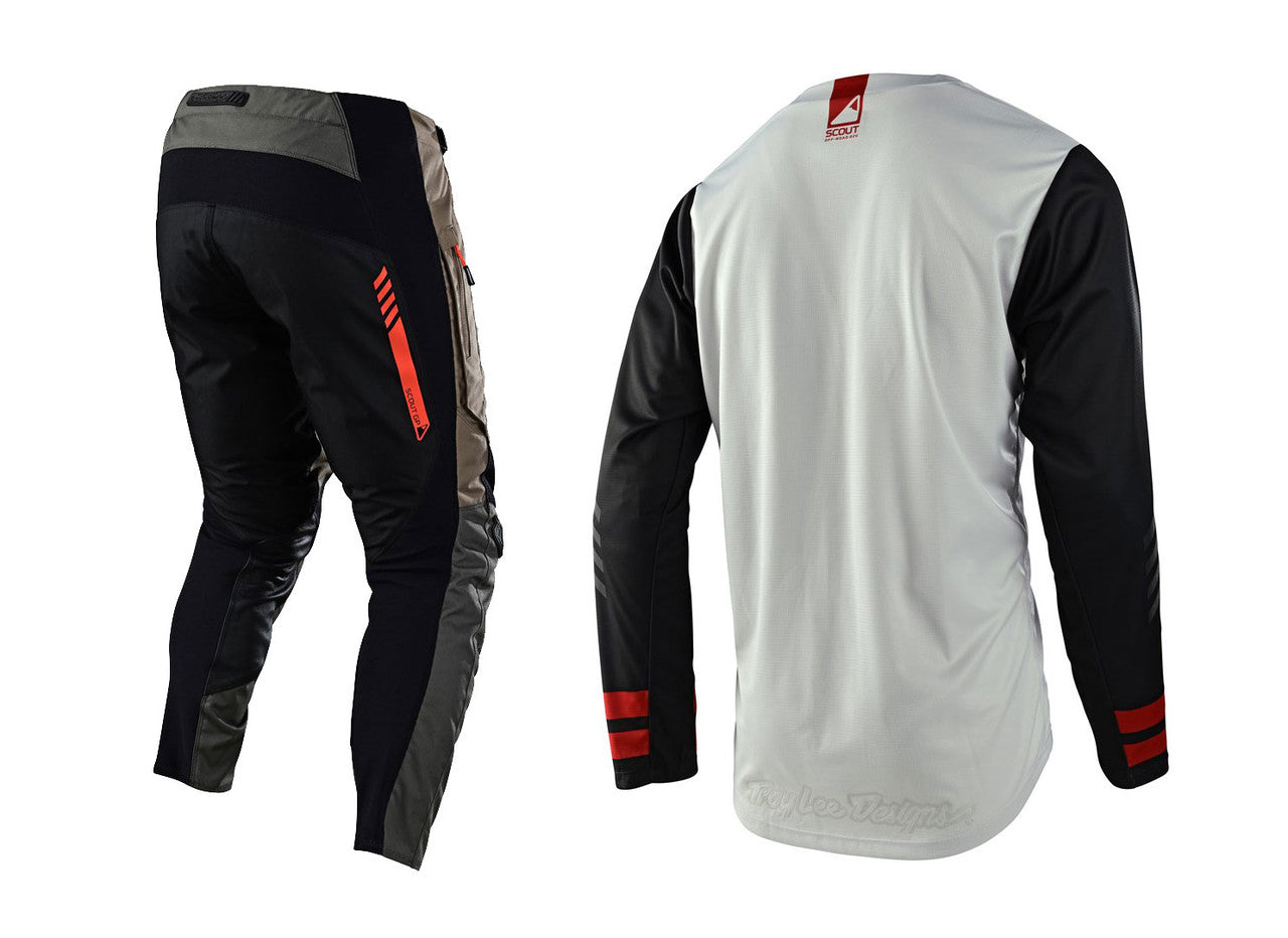 Troy Lee Designs 2023 Scout GP Ride On Jersey Pant Combo - Charcoal/Vintage White