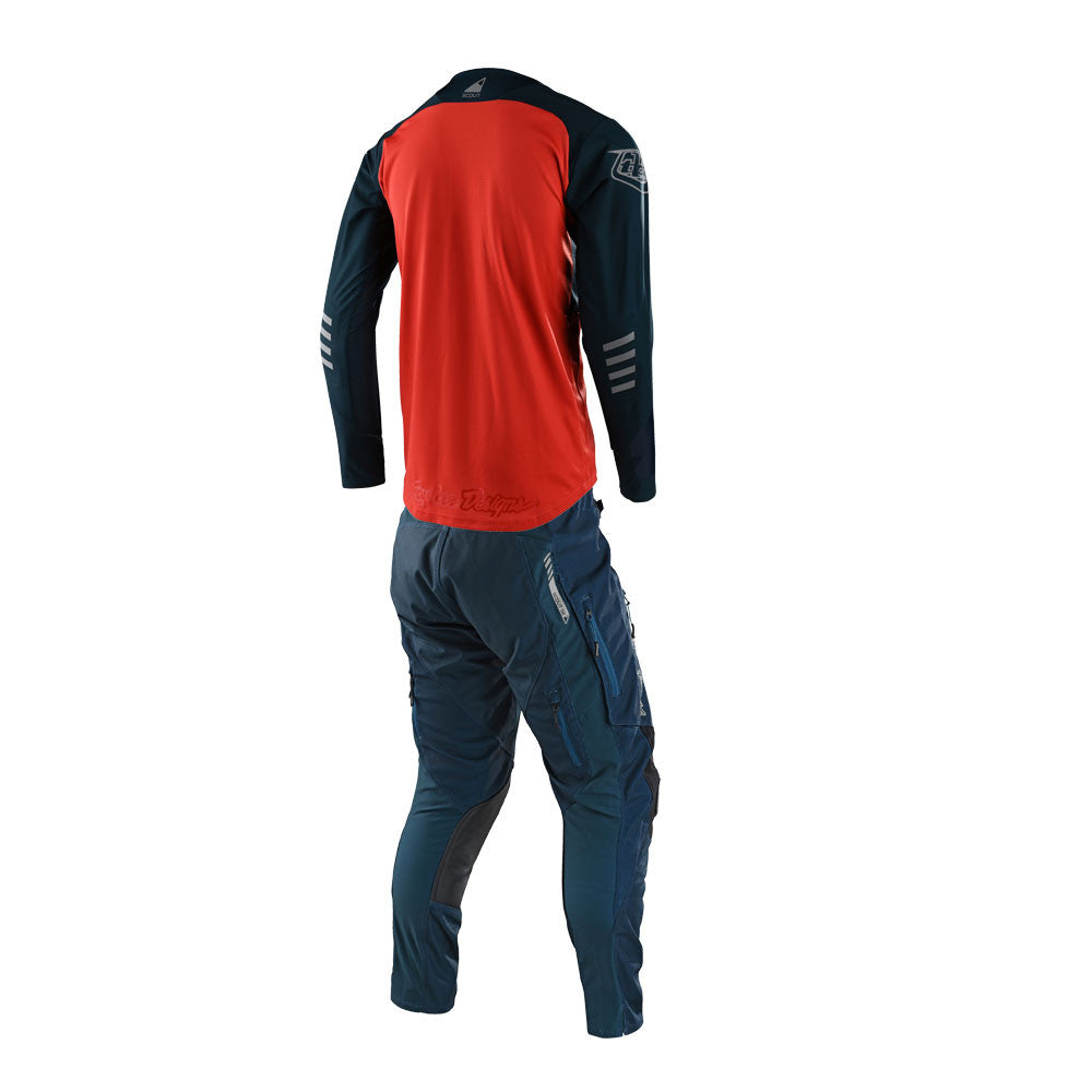Troy Lee Designs Scout SE Jersey Pant Combo Systems Marine/Orange
