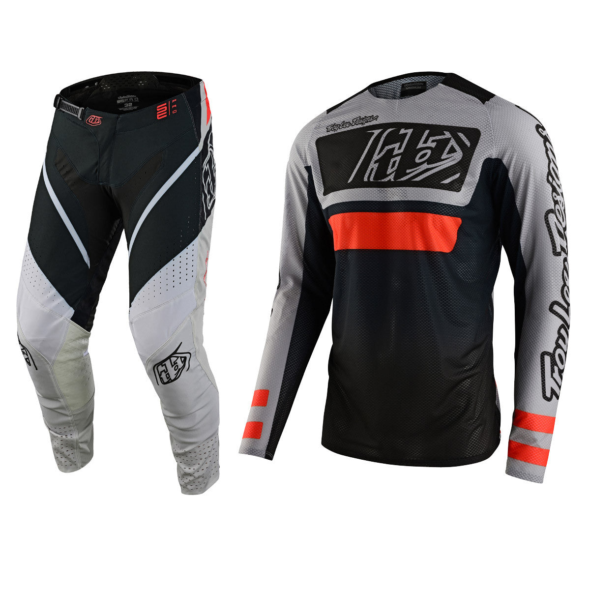 Troy Lee Designs 2023 SE Pro Air Jersey SE Pro Pant Combo Lanes Black/Orange