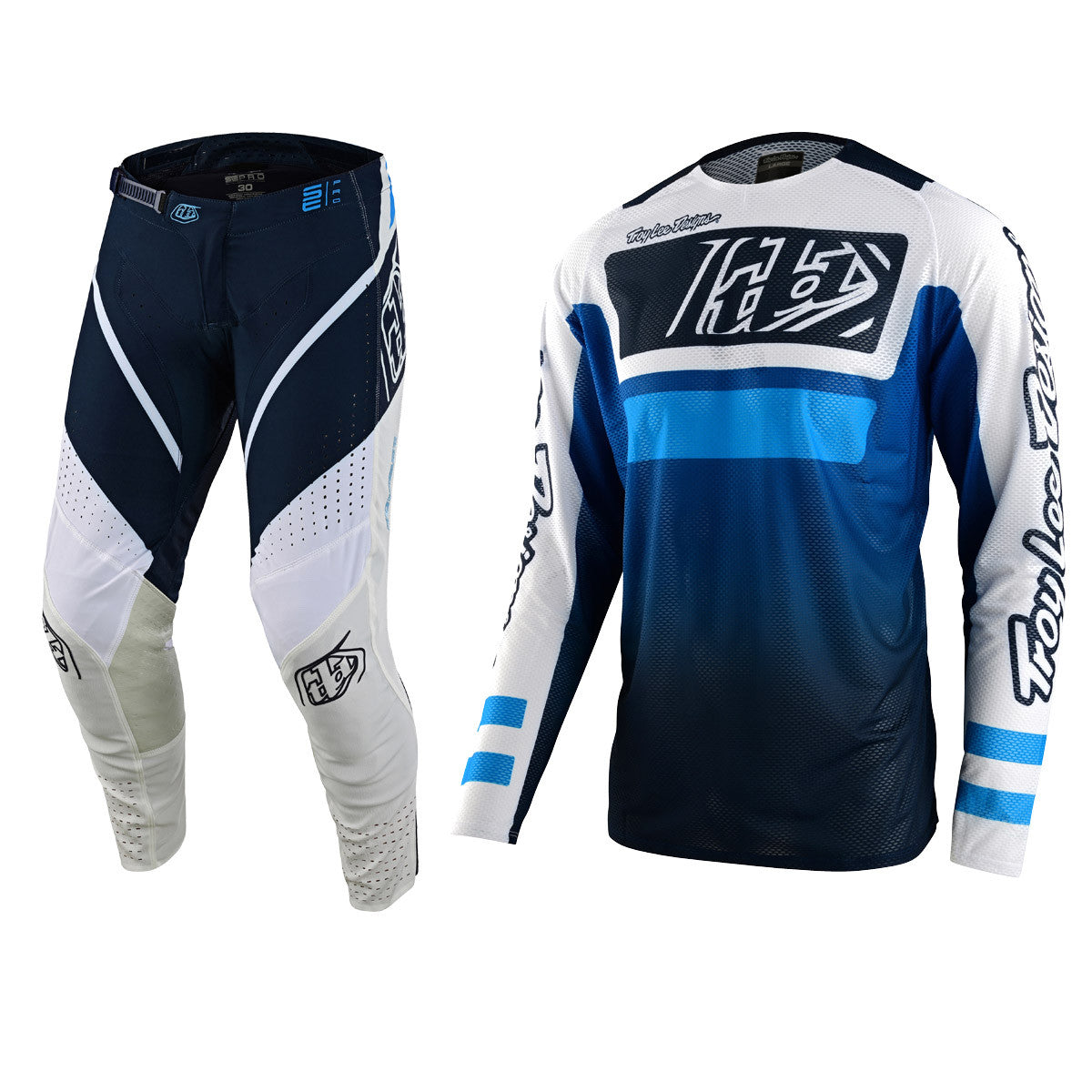 Troy Lee Designs 2023 SE Pro Air Jersey SE Pro Pant Combo Lanes Blue/Navy