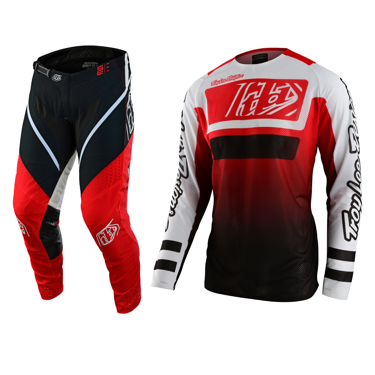 Troy Lee Designs 2023 SE Pro Air Jersey SE Pro Pant Combo Lanes Red/Black