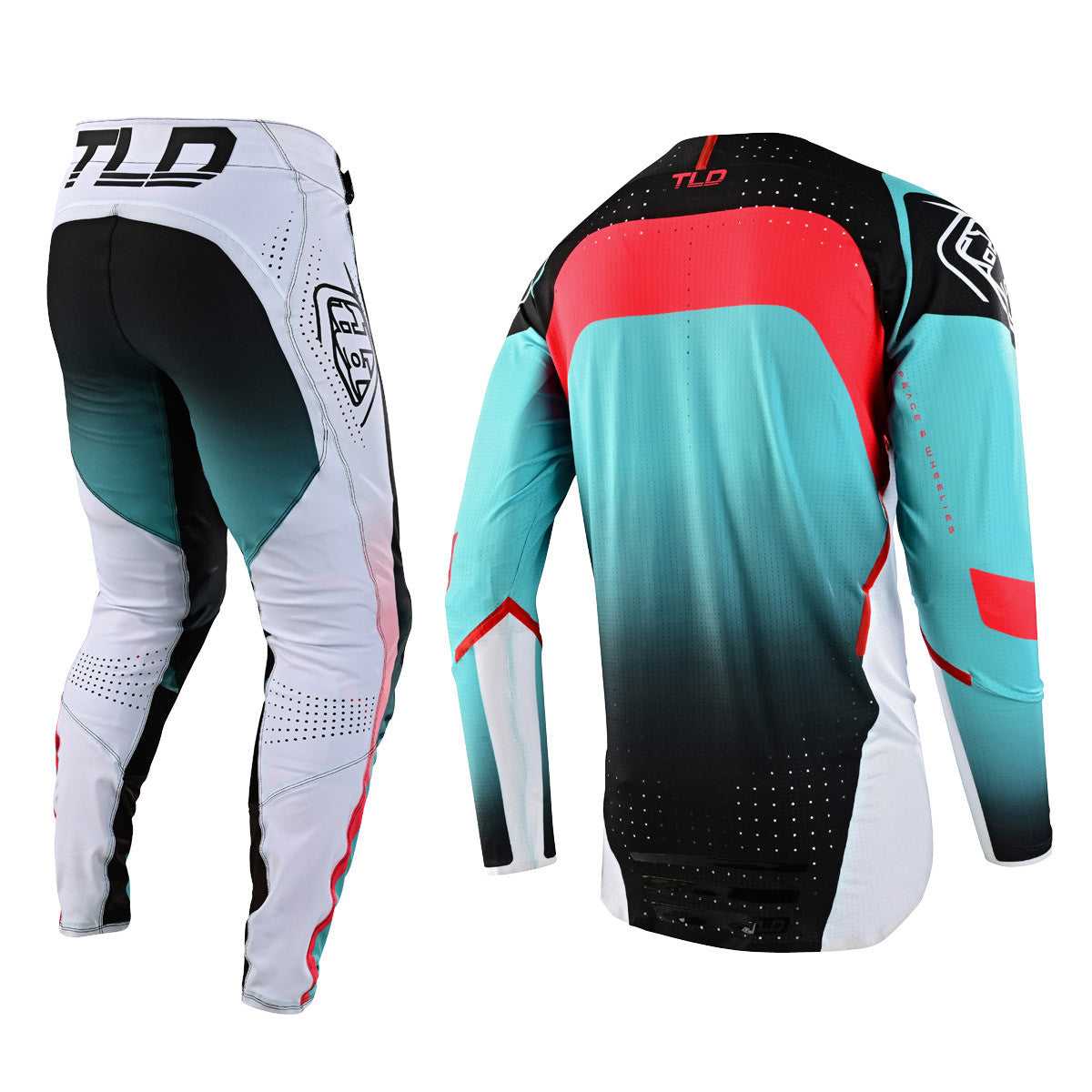 Troy Lee Designs 2023 SE Ultra Jersey Pant Combo Arc Turquoise/Neon Melon