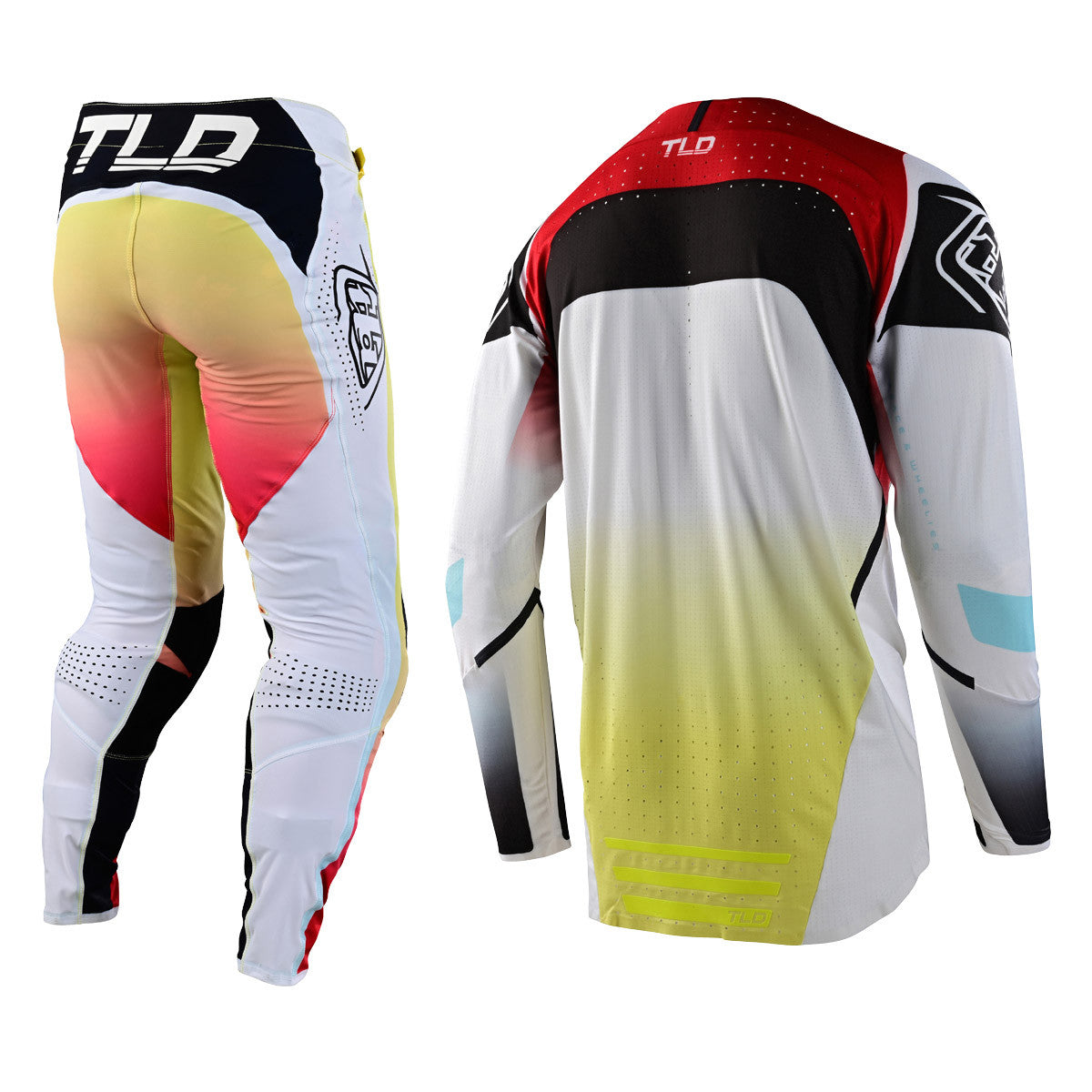 Troy Lee Designs 2023 SE Ultra Jersey Pant Combo Arc Acid Yellow/Red