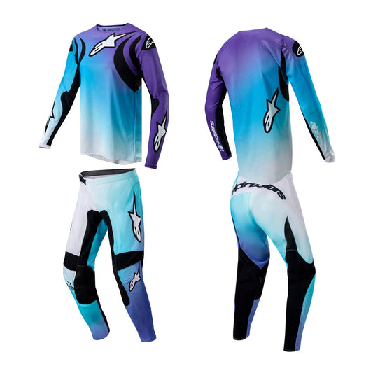 Alpinestars Womens Stella Fluid MX Jersey Pant Combo White Turquoise