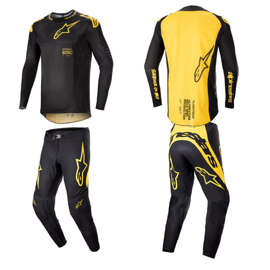 Alpinestars Supertech Ward MX Jersey Pant Combo Black Yellow