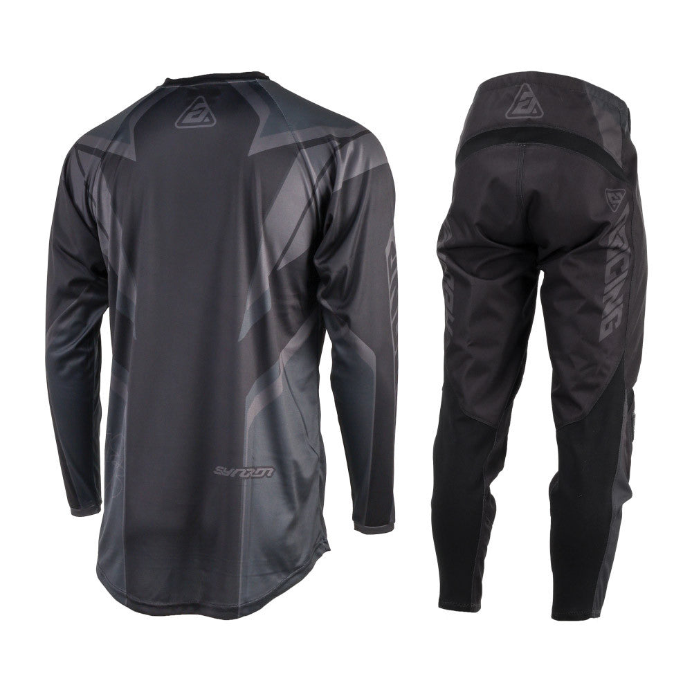 Answer Racing 2025 Youth Syncron Envenom Jersey Pant Combo Black/Grey