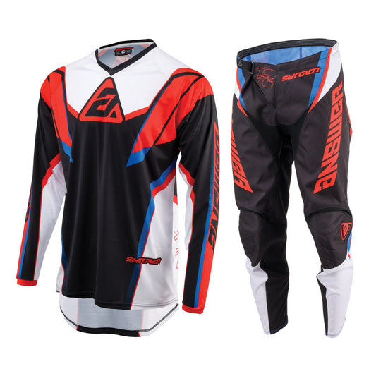 Answer Racing 2025 Syncron Envenom Jersey Pant Combo Red/White/Blue