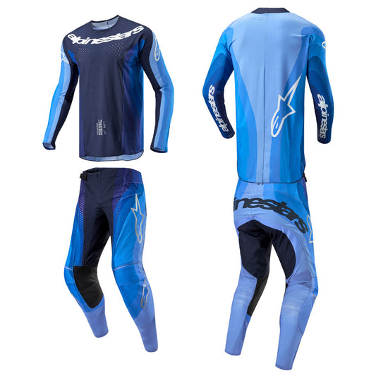Alpinestars Techstar Pneuma MX Jersey Pant Combo Dark/Navy Light Blue