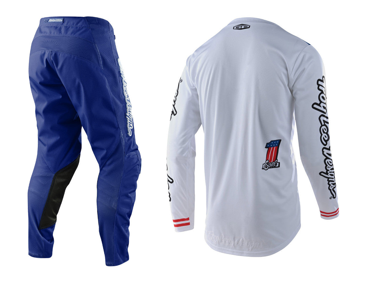 Troy Lee Designs Limited Edition GP Evel Knievel Jersey Pant Combo White/Blue