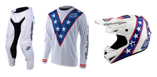 Troy Lee Designs Limited Edition GP Evel Knievel Jersey Pant SE4 Helmet Combo