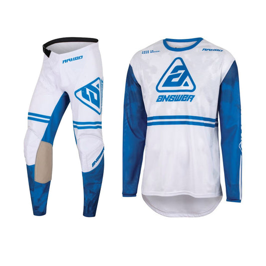 Answer Racing 2023 Akron Trials Jersey Pant Combo Blue/White