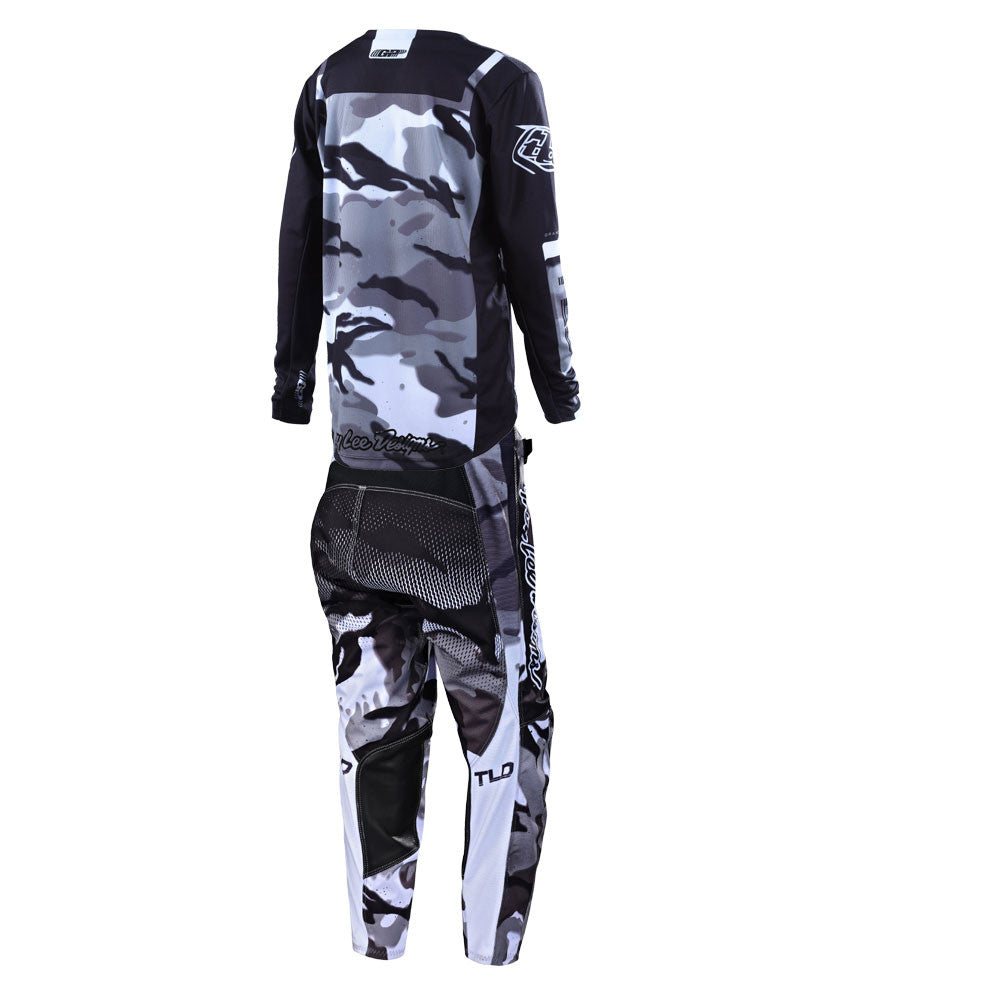 Troy Lee Designs 2022 Youth GP Jersey and Pant Combo Brazen Camo Grey