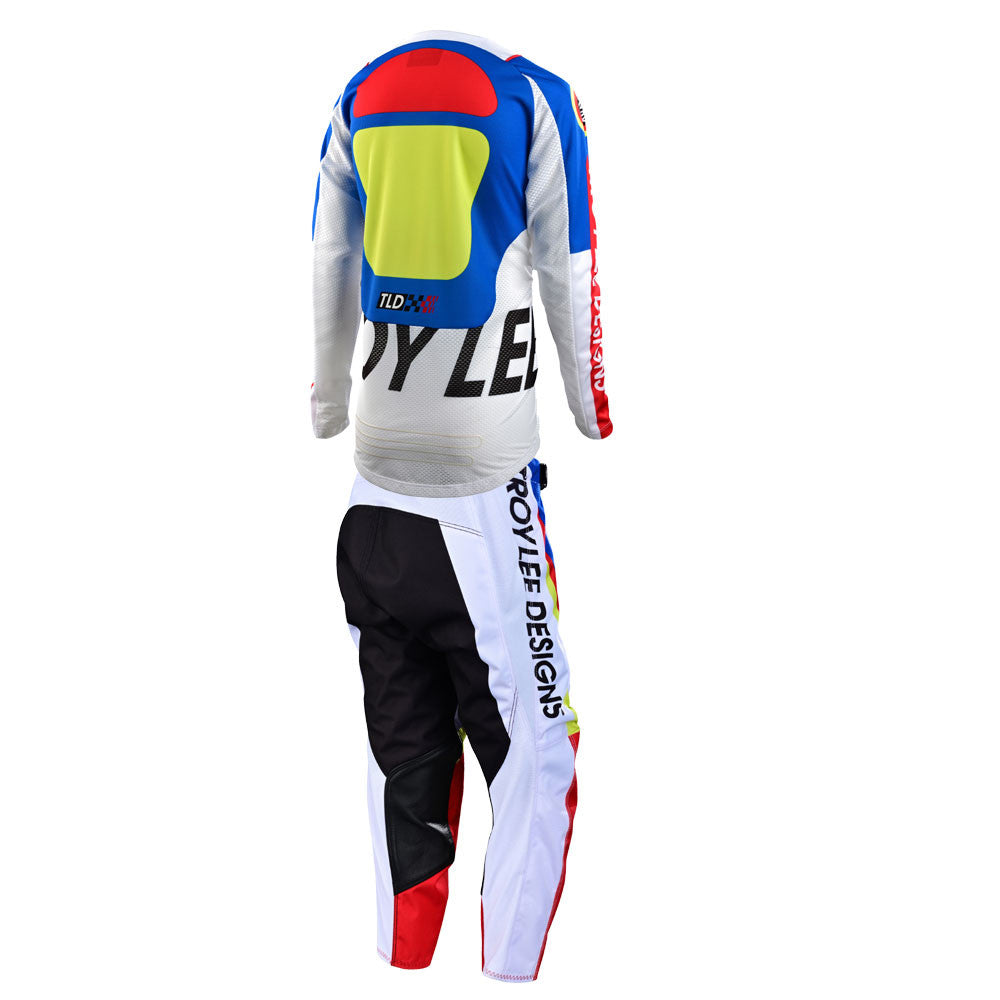 Troy Lee Designs 2022 Youth GP Jersey and Pant Combo Drop In White
