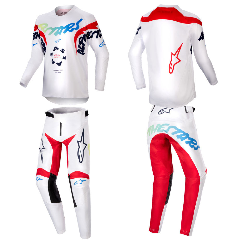 Alpinestars Youth Racer Hana MX Jersey Pant Combo White/Multicolor